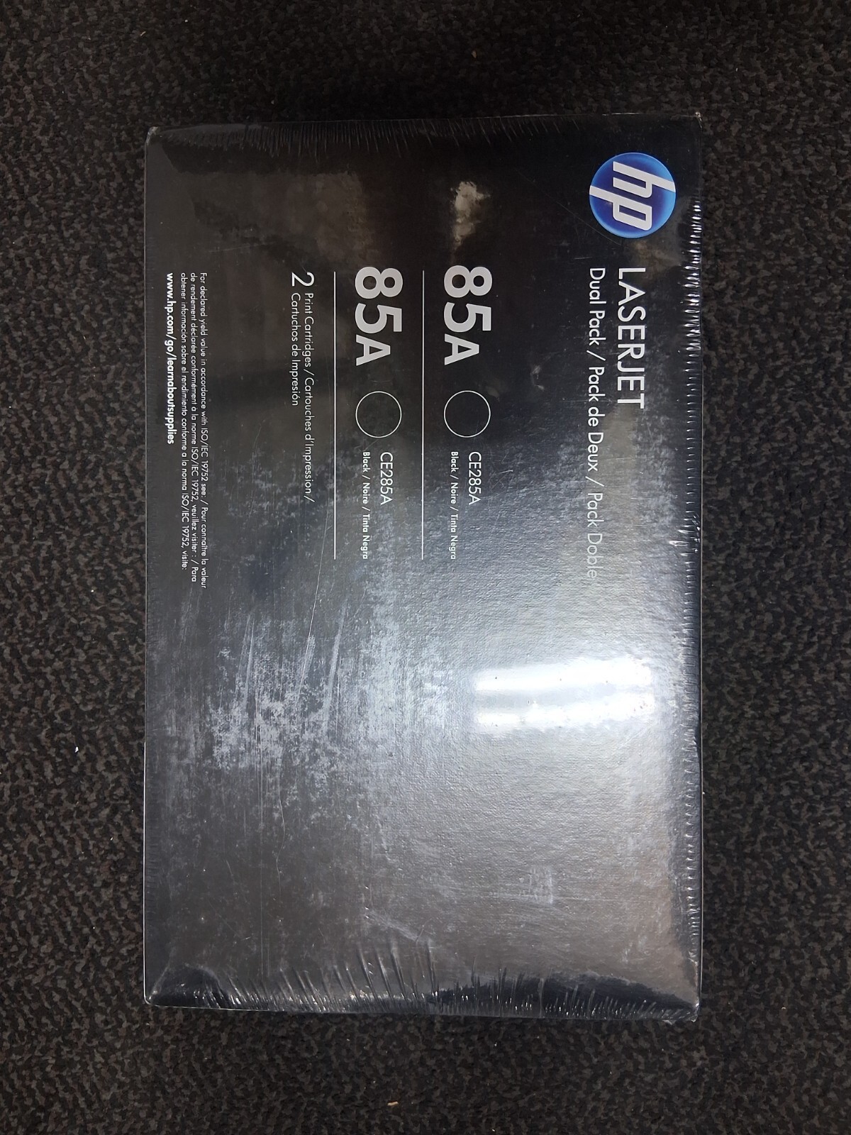 HP LASERJET DUAL PACK, 2 BLACK PRINTER CAETRIDGES. HP LASER JET PRO