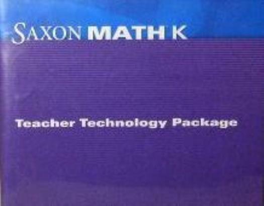 Saxon Math K: Teacher Technology Package PC MAC CD eGradebook Resources Planner