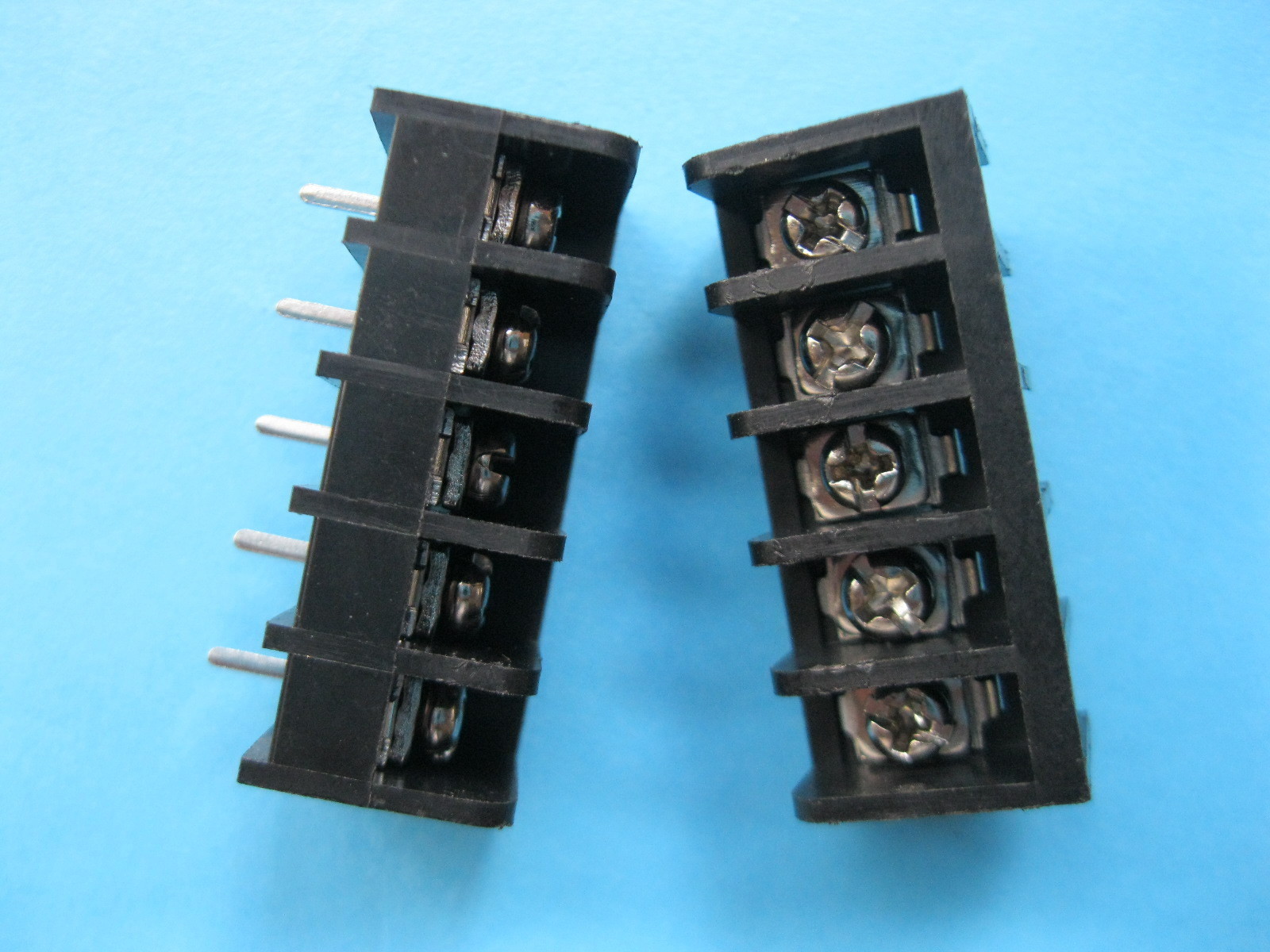 50 pcs Black 5 pin 8.25mm Screw Terminal Block Connector Barrier Type DC39B New