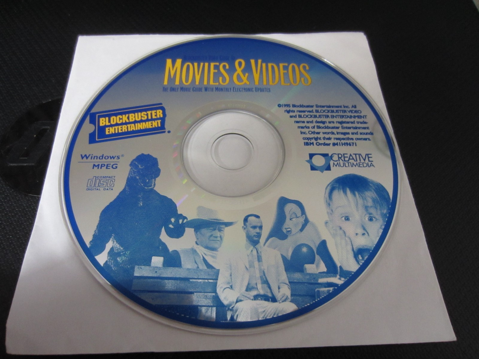 Blockbuster Entertainment Guide to Movies & Videos (Windows PC, 1995) -Disc Only