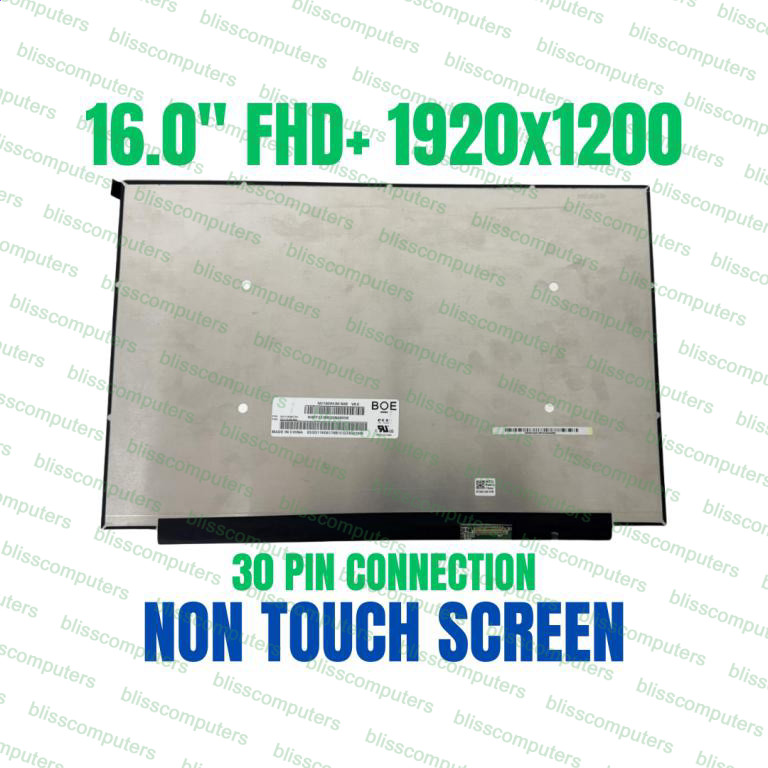 B160UAN04.2 replacement matrix Panel 16.0" 1920X1200 laptop LED LCD Screen