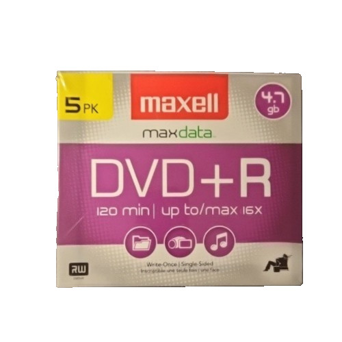 Maxell DVD-R Rewritable 5 Pack of Discs 4.7 GB Factory Sealed👍👍