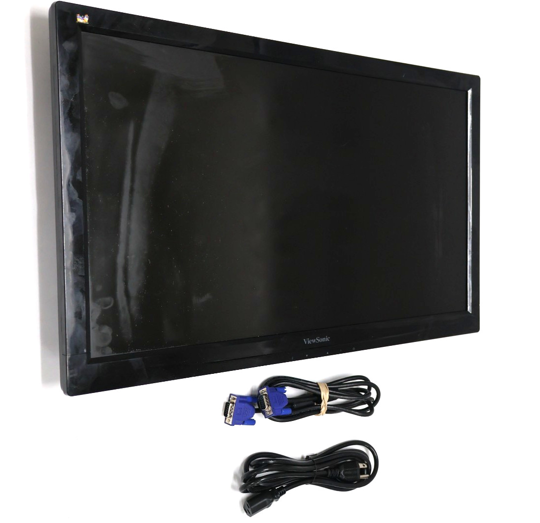ViewSonic VS15453 23.6" Black LED Backlit LCD Monitor w/Cables "READ"