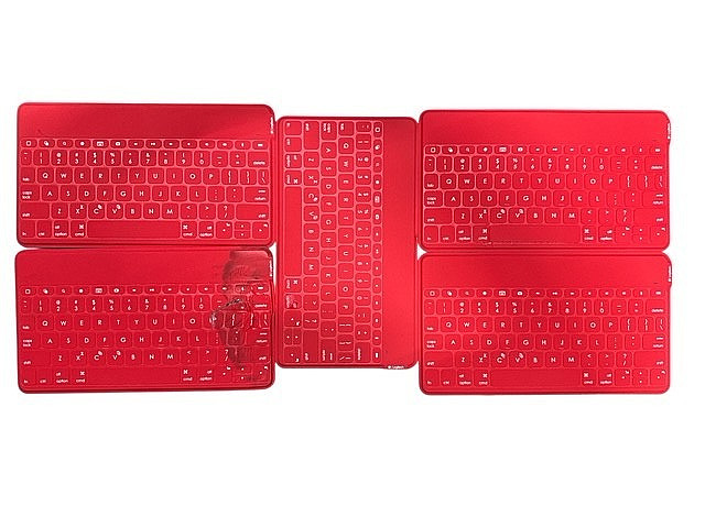 5 PACK - Logitech Keys-to-Go Super-Slim Bluetooth Universal Keyboard - RED