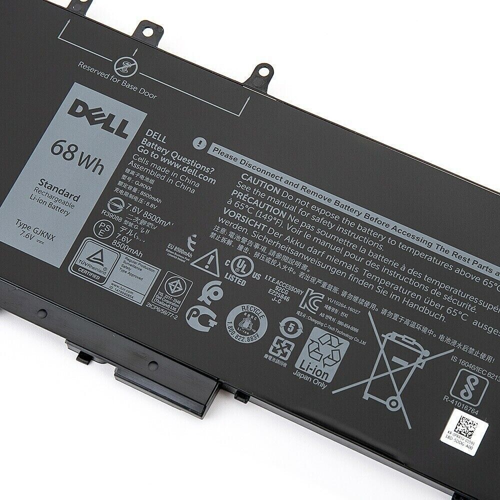 OEM 68Wh 7.6V GJKNX Battery For Dell Latitude 5480 5490 Precision 15 3520 3530