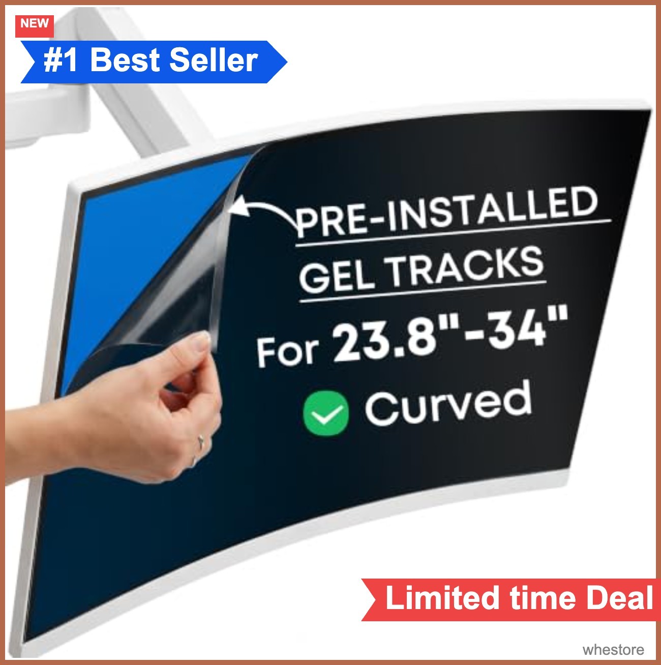 27 Inch Monitor Privacy Screen 2 Pack Anti Glare Blue Light Filter 16:9