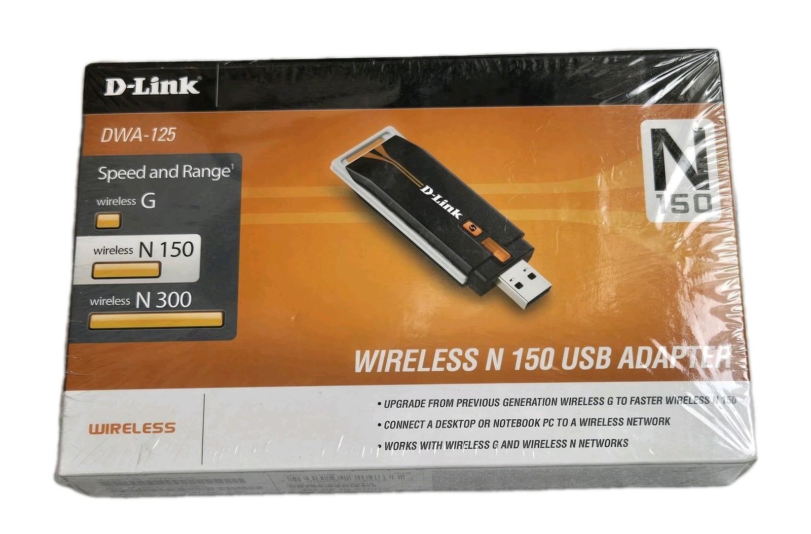 New In Box D-link DWA-125 DLINK Wireless Internet 150 USB Adapter DLINK FIRMWARE
