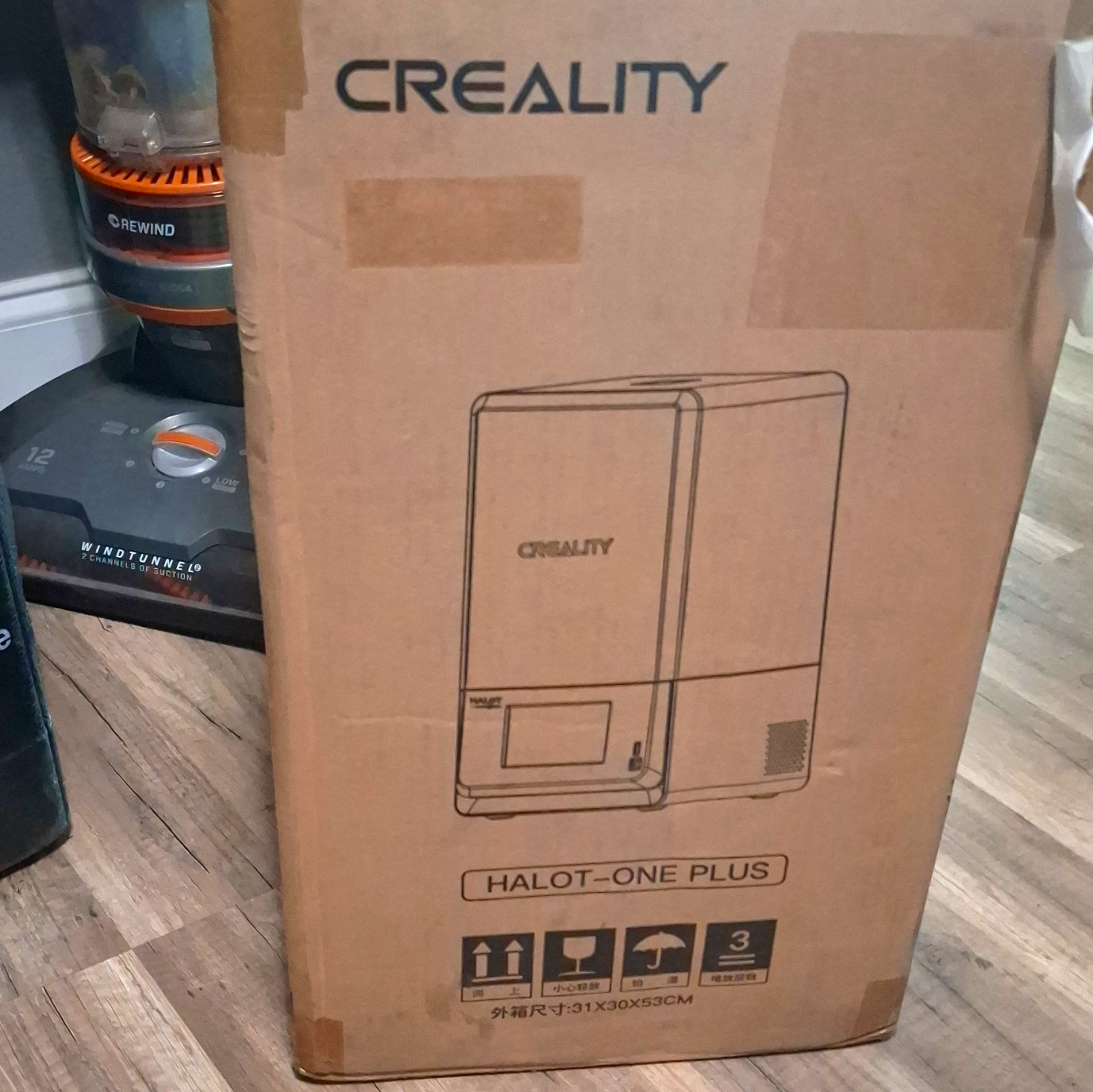 Creality HALOT-ONE PLUS 3D Printer, 53 cm H x 31 cm L x 30 cm W