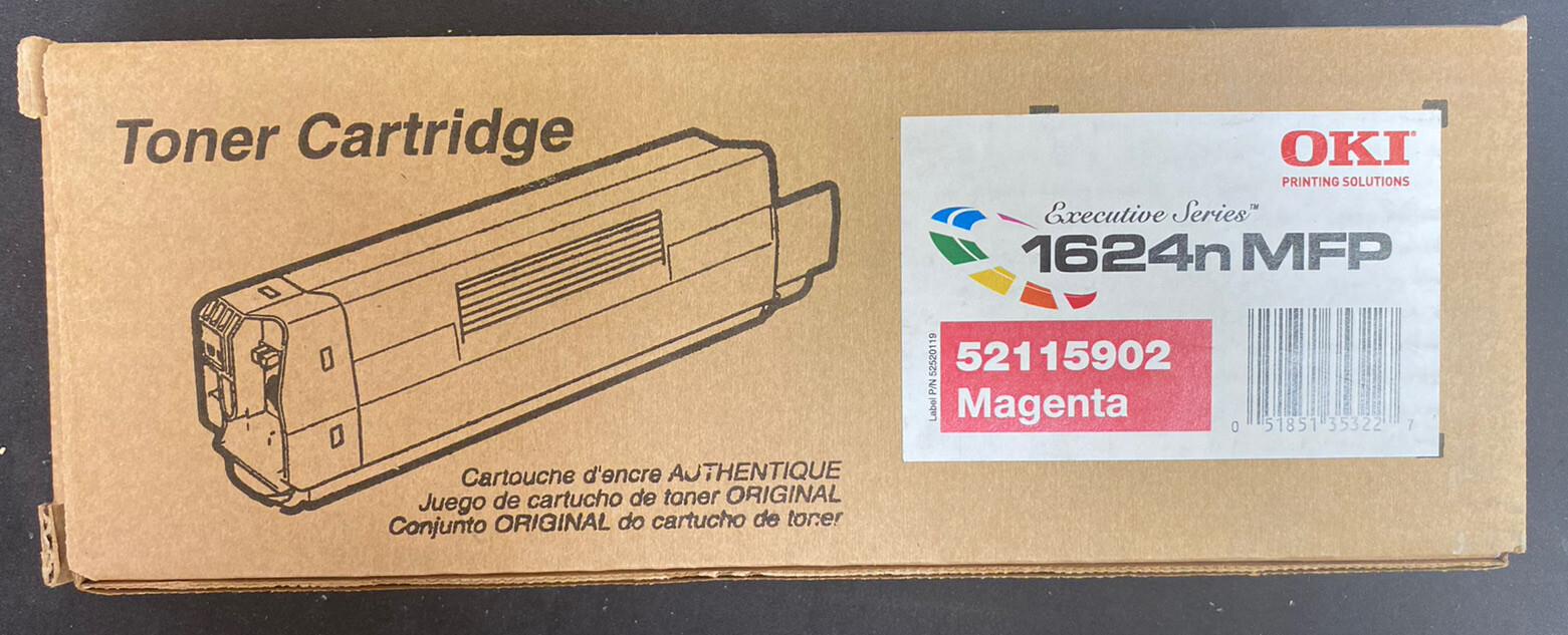 Genuine Okidata 52115902 Toner Cartridge Magenta Oki ES1624N MFP