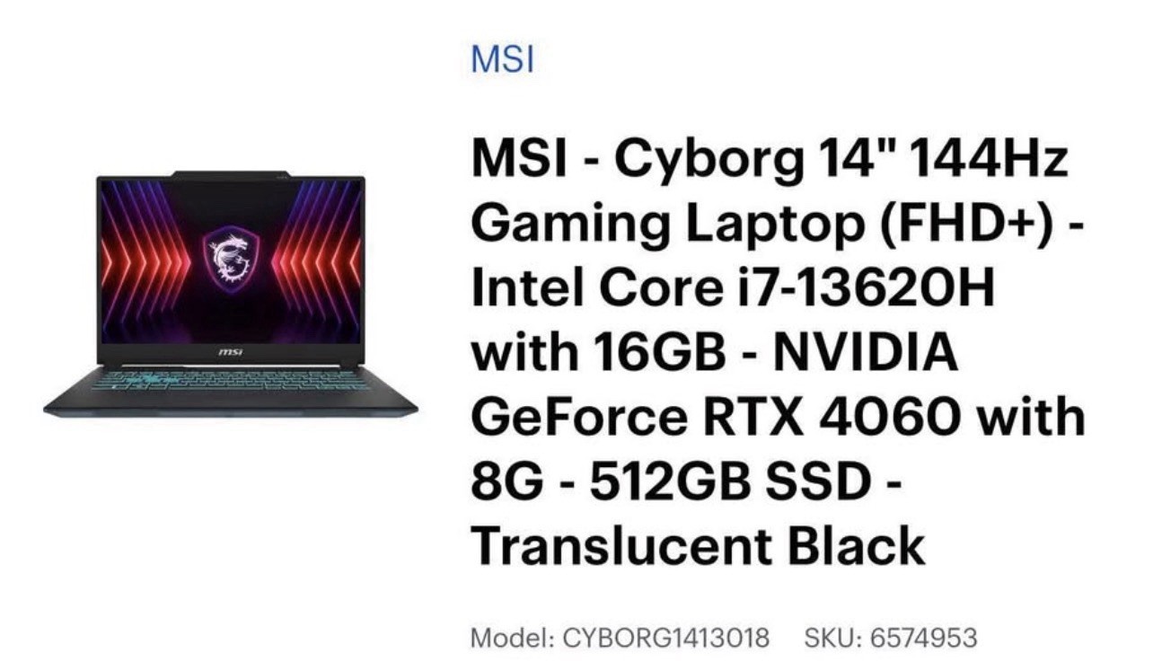 MSI - Cyborg 14 Gaming Laptop