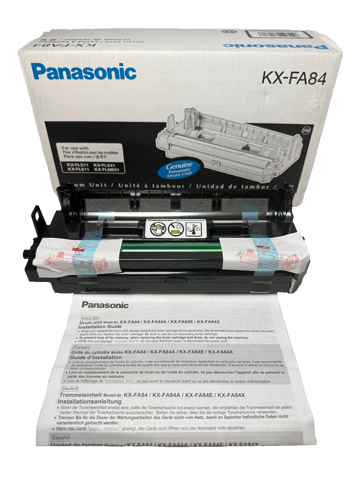 Panasonic KX-FA84 / KXFA84 Black Drum Unit KX-FL511 KX-FL541 KX-FL611 KX-FLM651