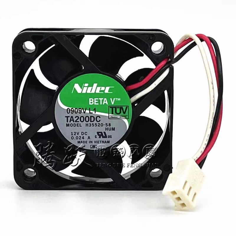 NIDEC TA200DC H35520-58 5015 12V 0.024A 5CM 3-pin ultra-mute cooling fan