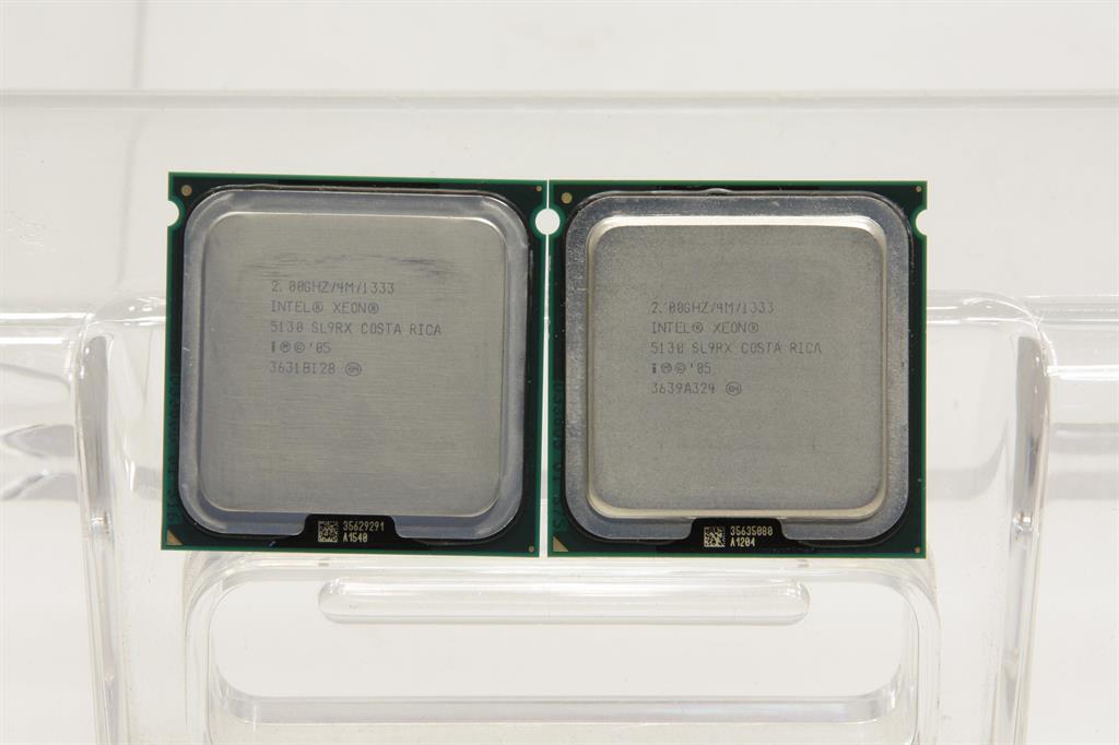 2 Intel Xeon/5130/CPU/2.0GHz/4MB Cache/1333MHz/LGA771/SL9RX.TESTED.SKU113743