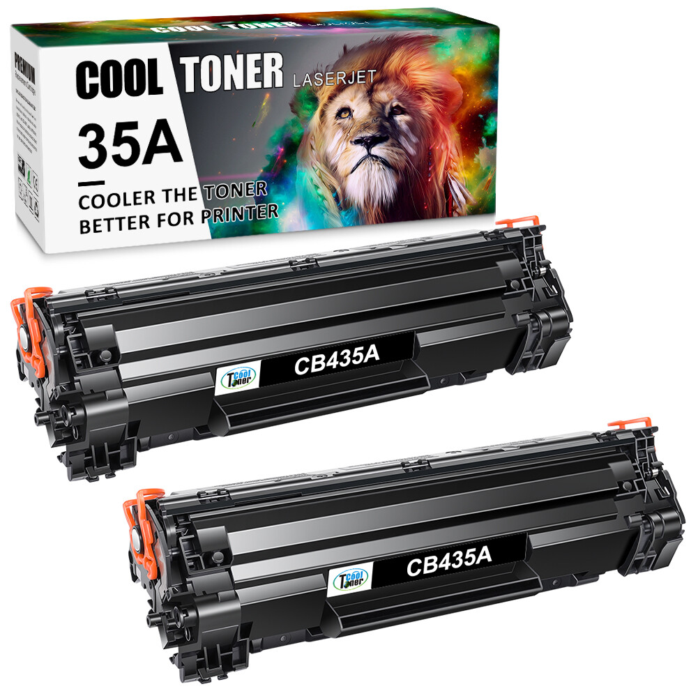 2 Pack CB435A 35A Toner Fits HP LaserJet P1005 P1006