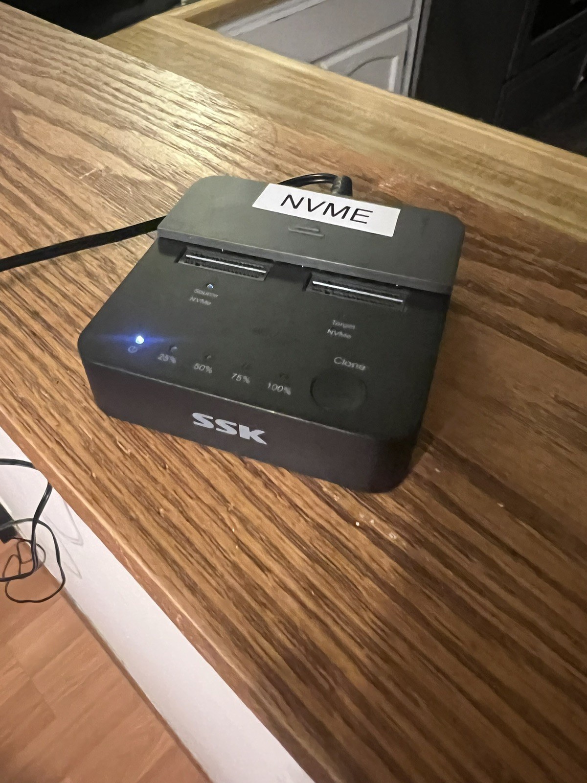 SSK Dual Bay m.2 NVMe/SSD Docking Station DK201
