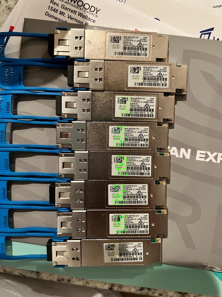 Cisco ONS-QSFP28-LR4 100GBASE LR4 QSFP Transceiver Two Years warranty