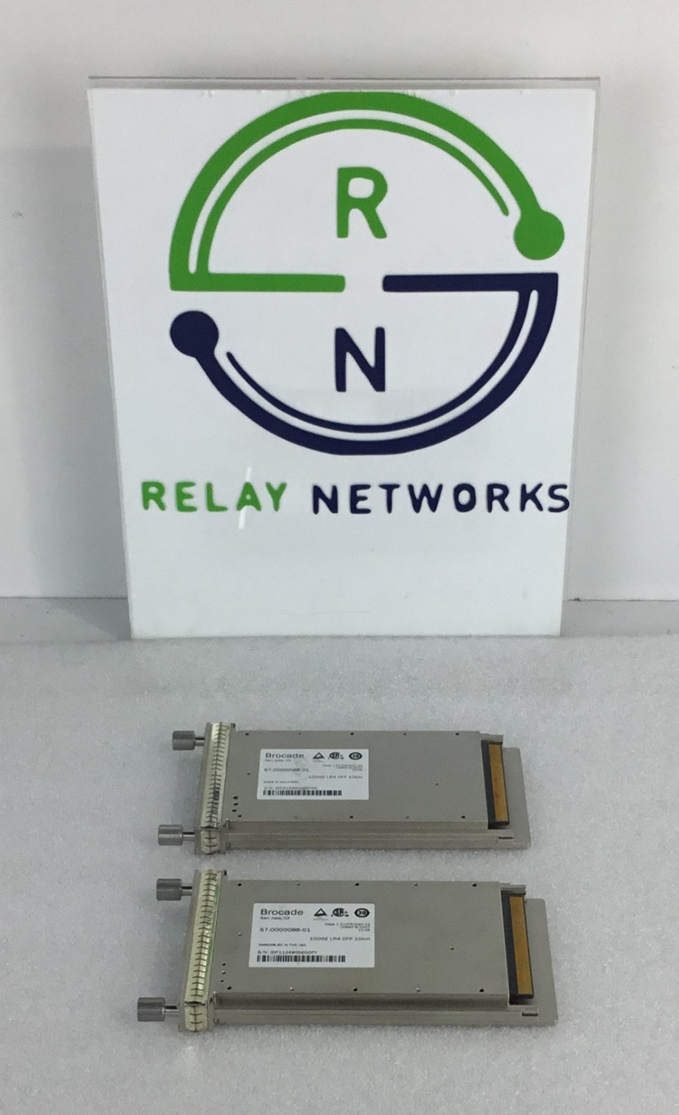 LOT OF 2 Brocade 57-0000086-01 100GE LR4 CFP 10km Transceiver Module