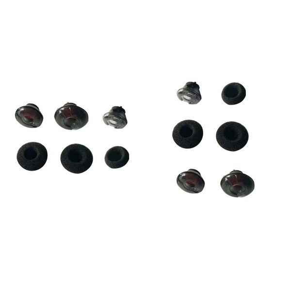 2-Pack POLY Voyager 5200 Ear Tip 3-Sizes each S / M / L 3 Ear Gel 3 Foam New Bag