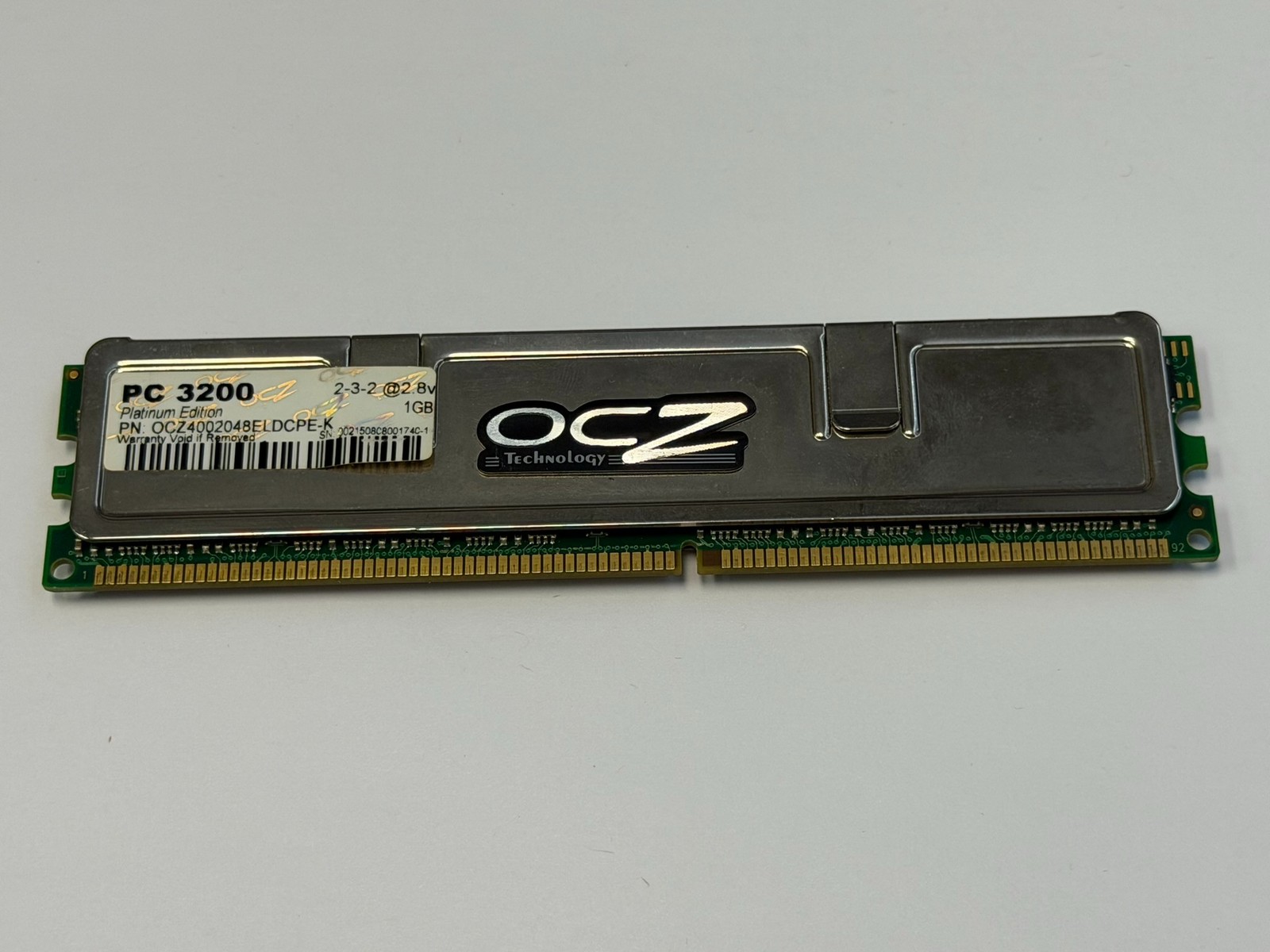 OCZ 1GB (1 Stick) Platinum Ed. PC-3200 DDR 400 Desktop Memory OCZ4002048ELDCPE-K