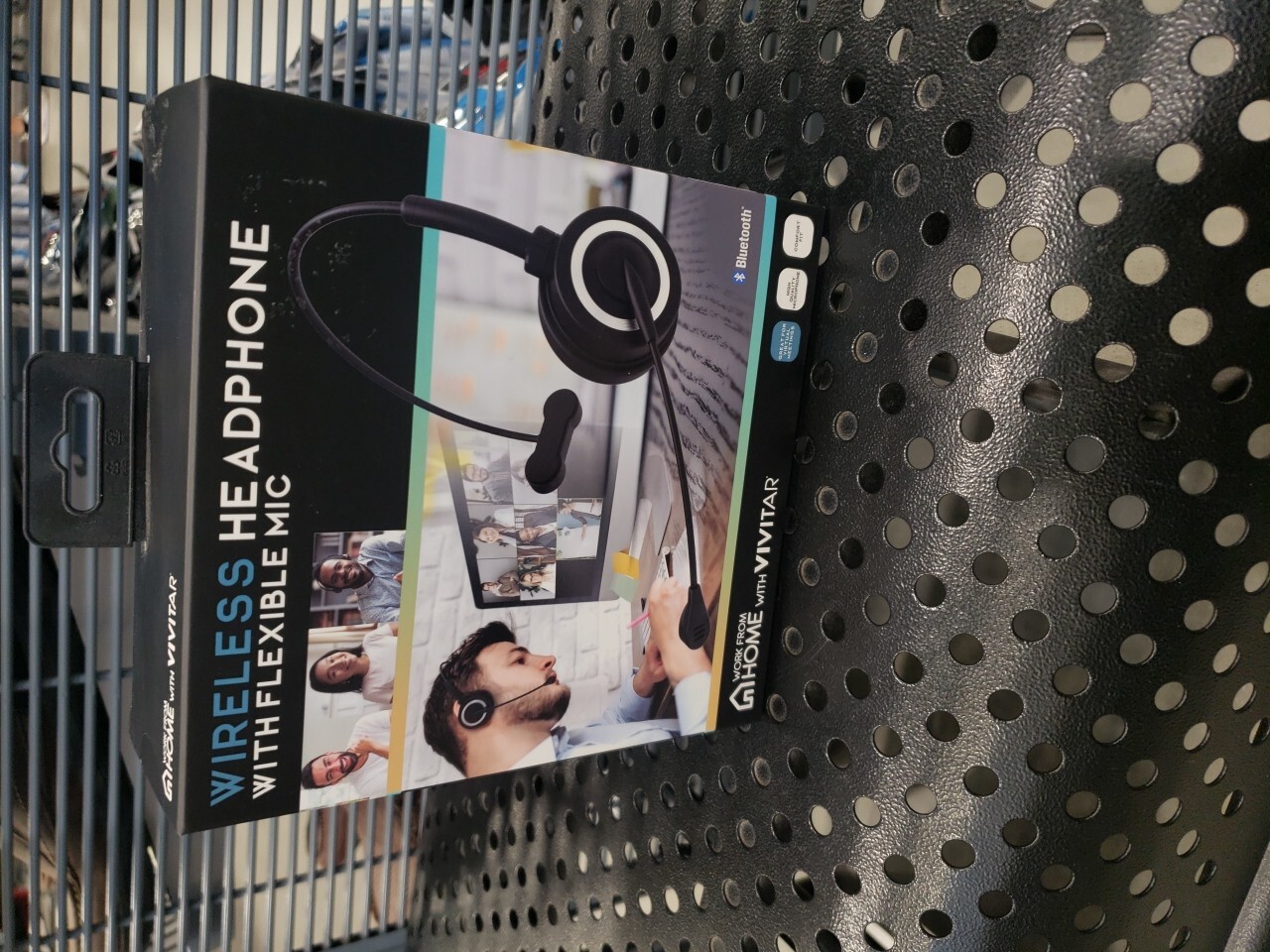 VIVITAR WIRELESS HEADPHONES WITH FLEXIBLE MIC -BLUETOOTH