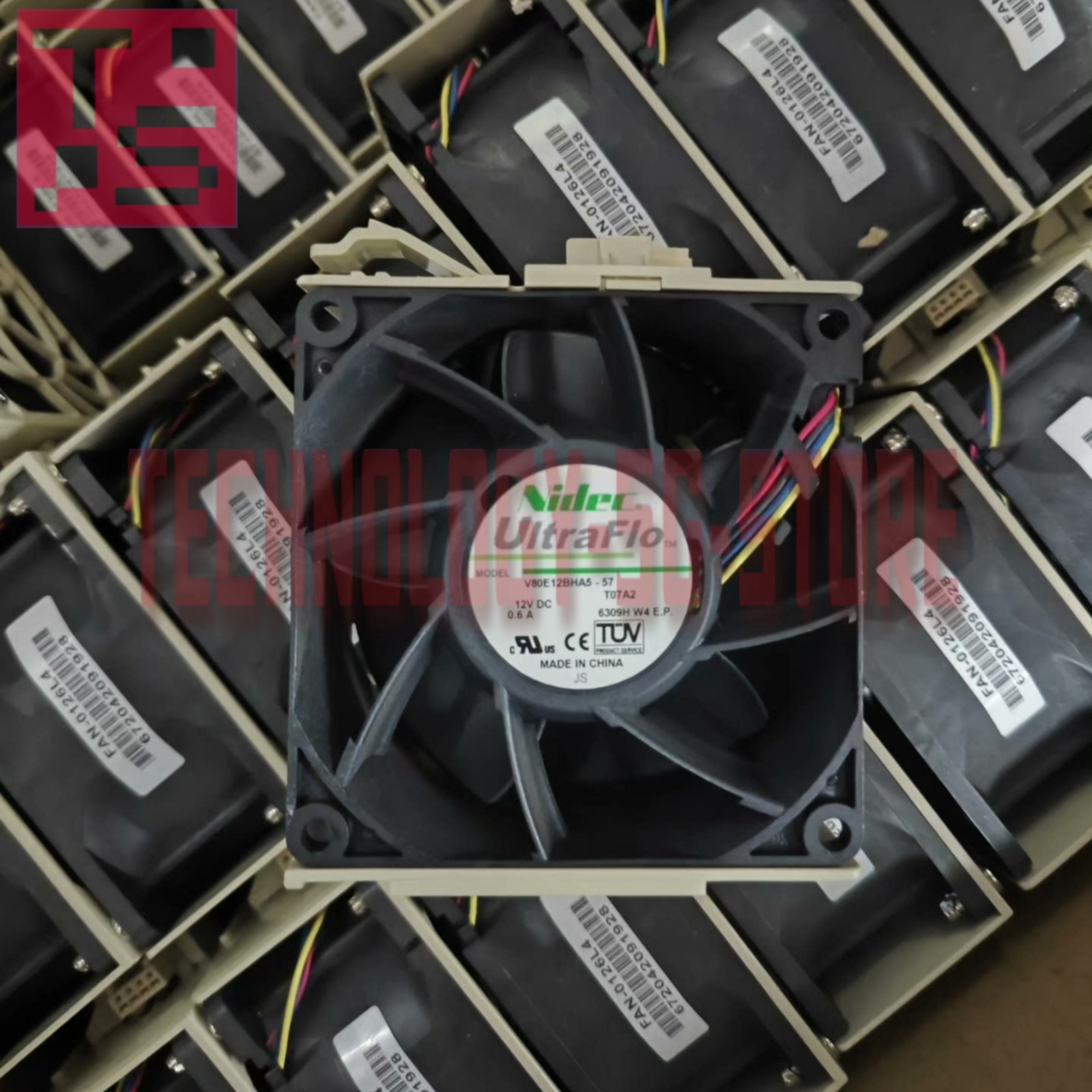 NIDEC V80E12BHA5 - 57 DC 12V 0.6A 4-wire Cooling fan #1pcs New In Box