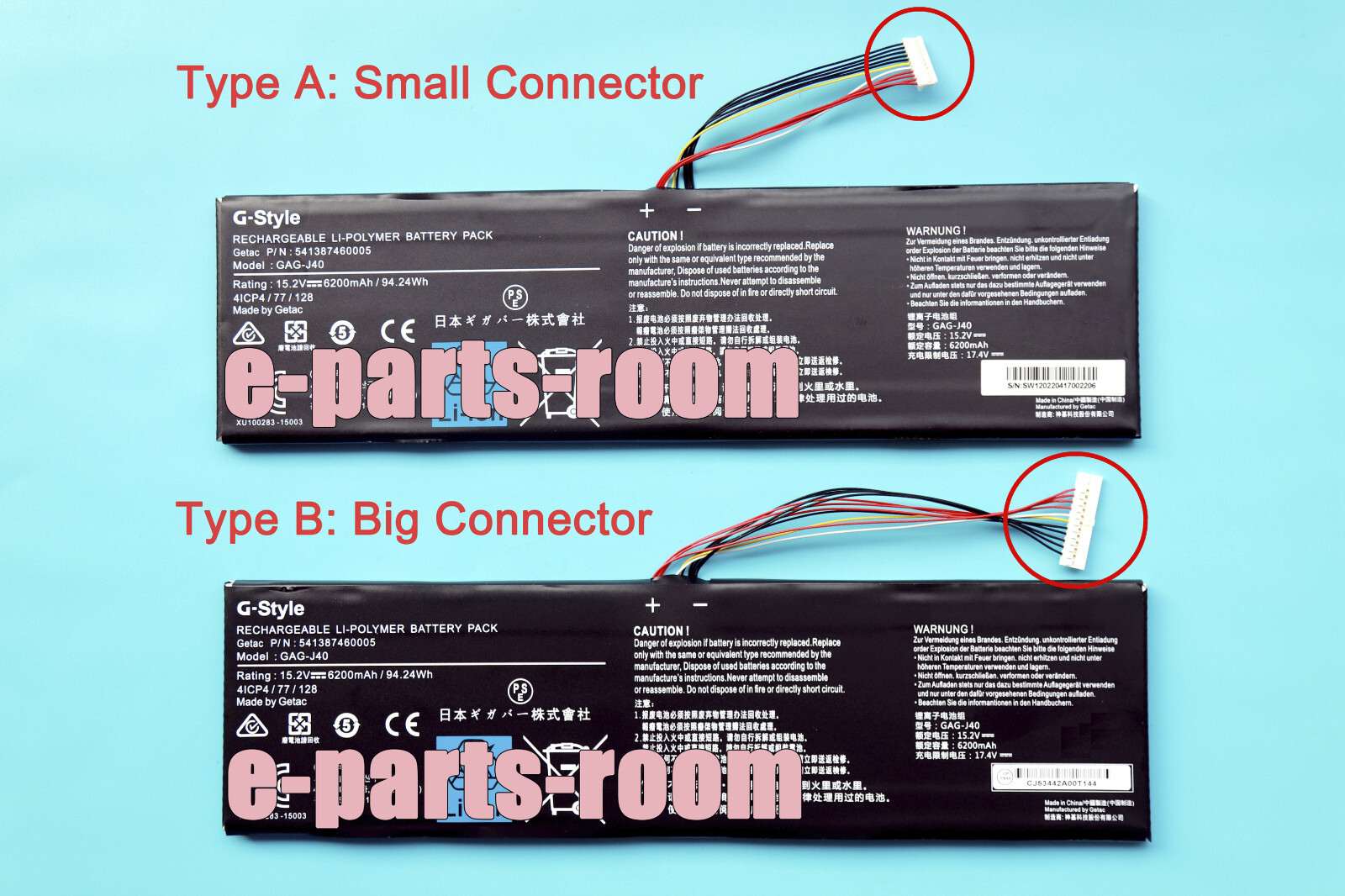 GAG-J40 New Genuine Battery for Gigabyte Aero 14-P64WV7 14-K7 15-X9 15-Y9 X5 V8