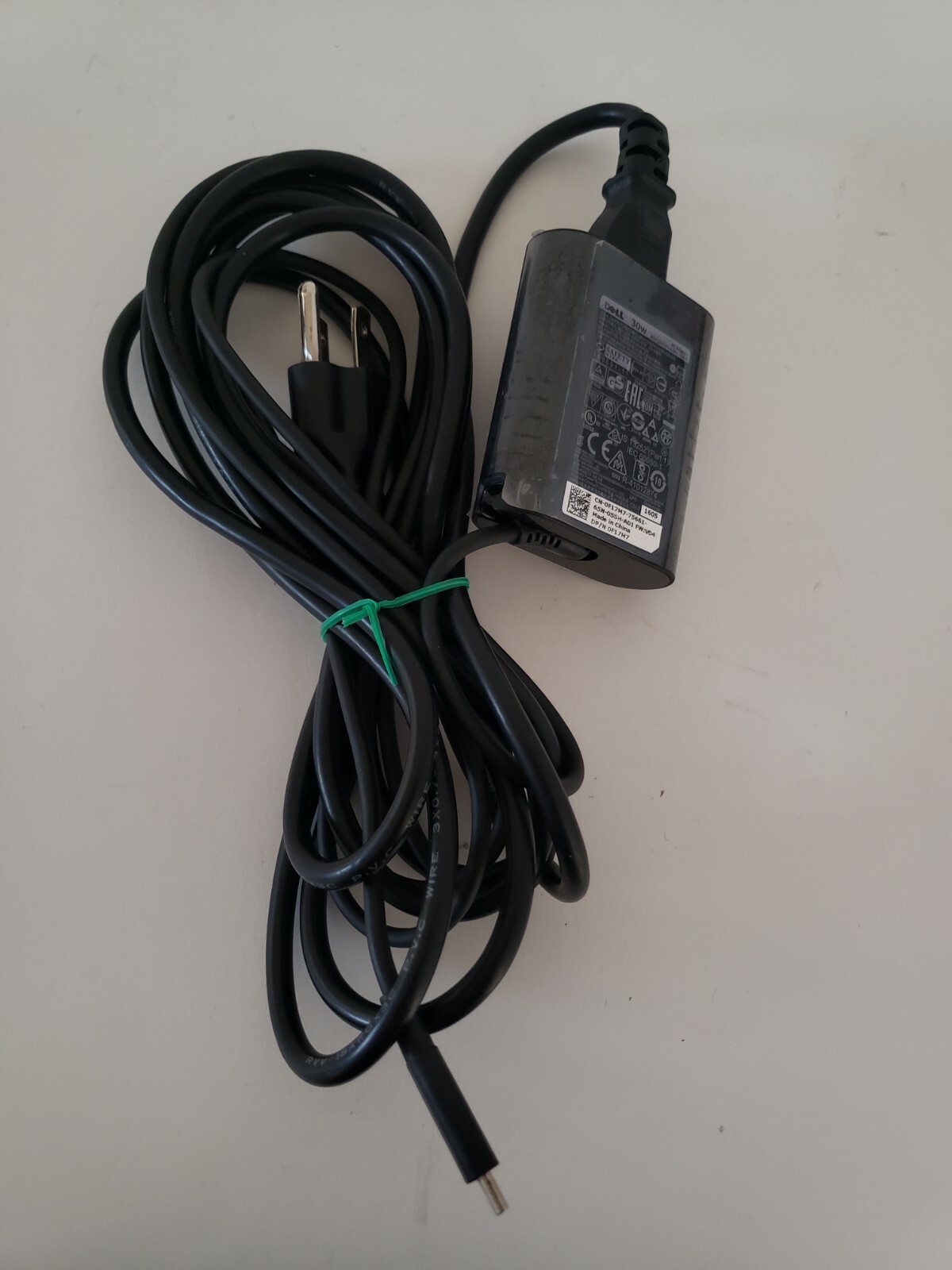 DELL HA30NM150 30W USB-C Charger  AC Adapter *Tested Working* Genuine Original