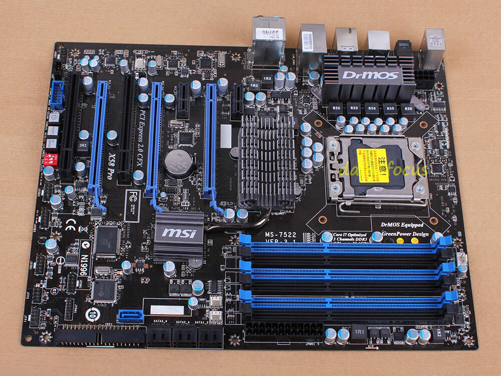 MSI X58 PRO X58 PRO-E Motherboard MS-7522 LGA 1366 DDR3 Intel X58 Chipset