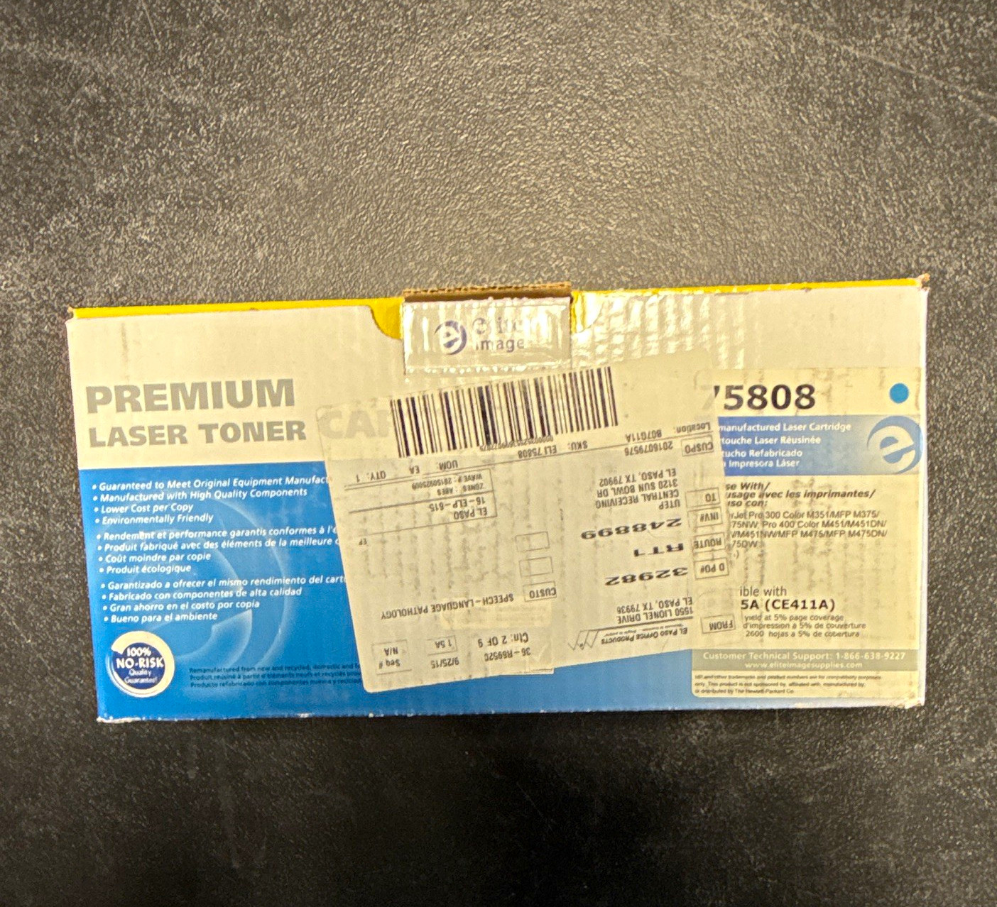 Elite Image 75808 Cyan  Laser Toner Compatible HP 305A CE411A