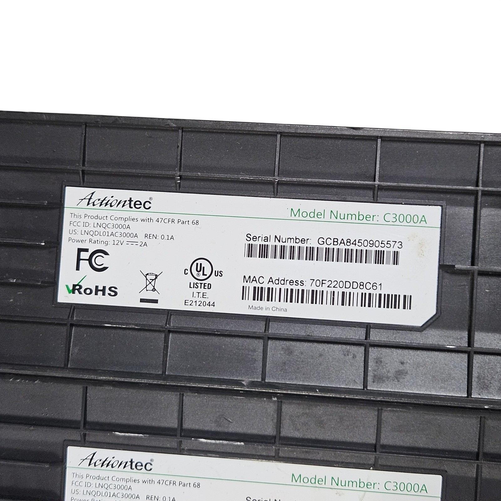Lot of 10 CenturyLink C3000A Wireless Wi-Fi Router Modem No Cords Working