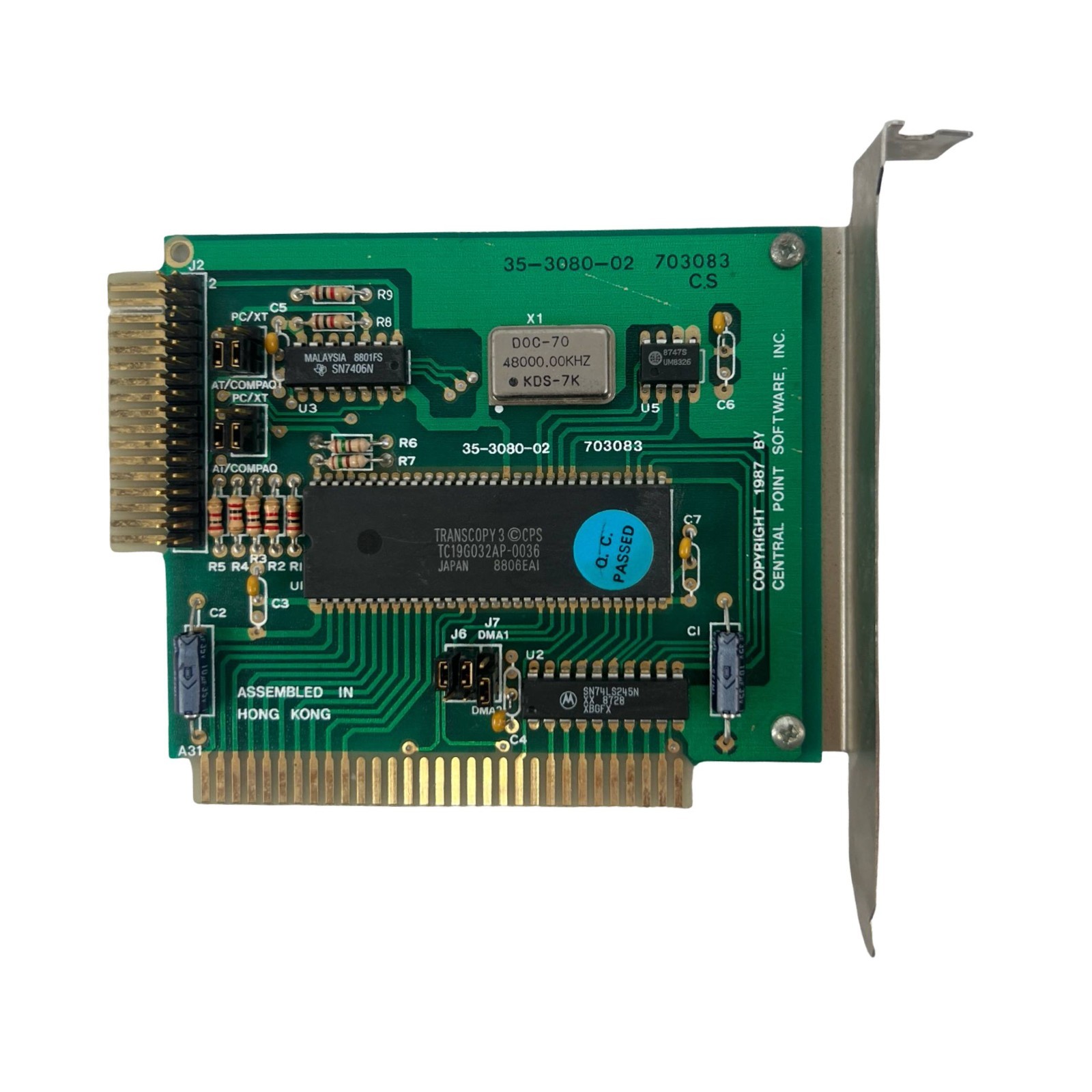 Central Point Software TransCopy 3 ISA Expansion Card 35-3080-02 TC
