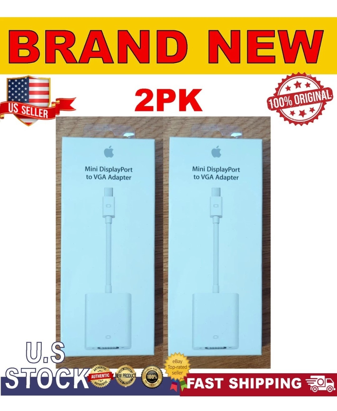 Apple Mini DisplayPort to VGA Adapter MB572Z/B - Model A1307 Genuine NEW IN BOX