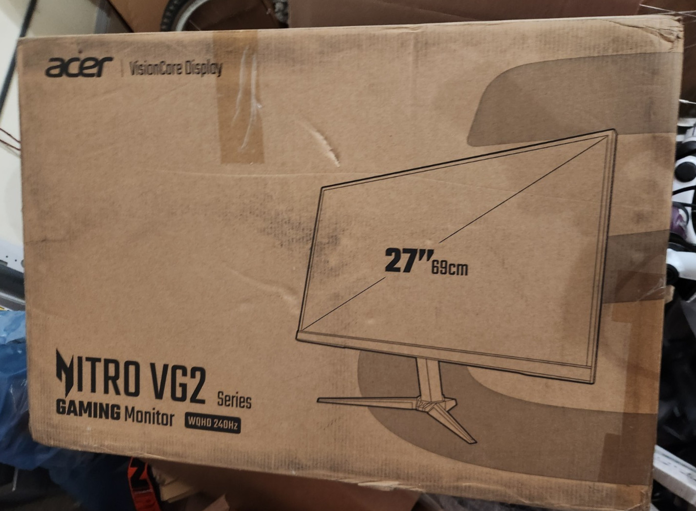 Acer Nitro 27" WQHD Gaming Monitor, MODEL :  VG272U