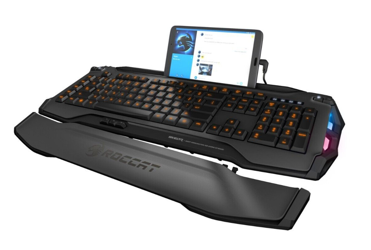 ROCCAT SKELTR - RGB Gaming Keyboard, GREY, NEW (Part# ROC-12-231-GY)