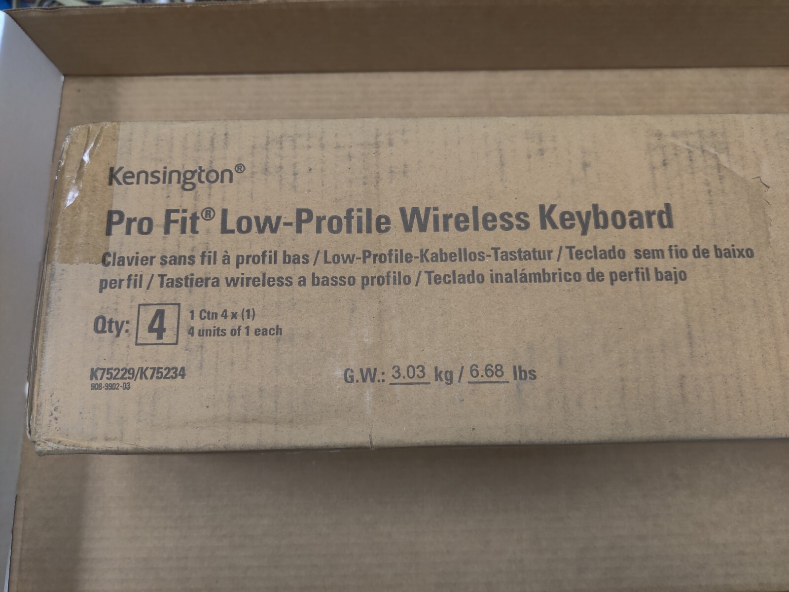 *NEW* 4x Quantity Kensington Pro Fit Low-Profile Wireless Keyboard 