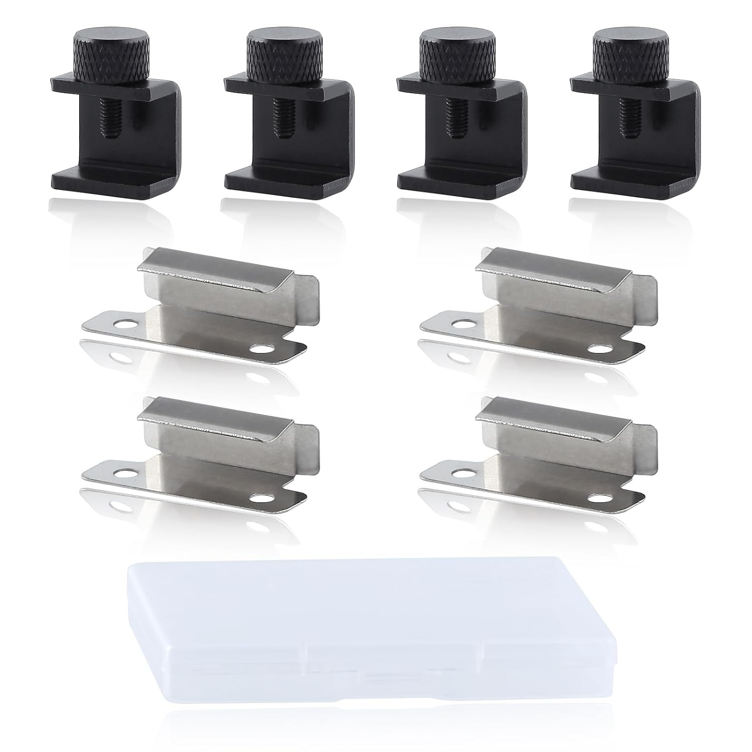 8PCS Ender 3 3D Printer Bed Clips Glass Plate Clamps Build Plate Clips