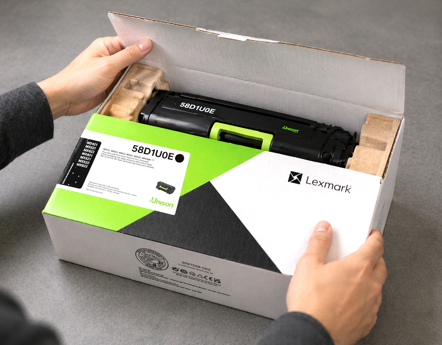 Lexmark 58D1U0E Black Ultra High Yield Toner Cartridge MS725 MX826 Genuine OEM N
