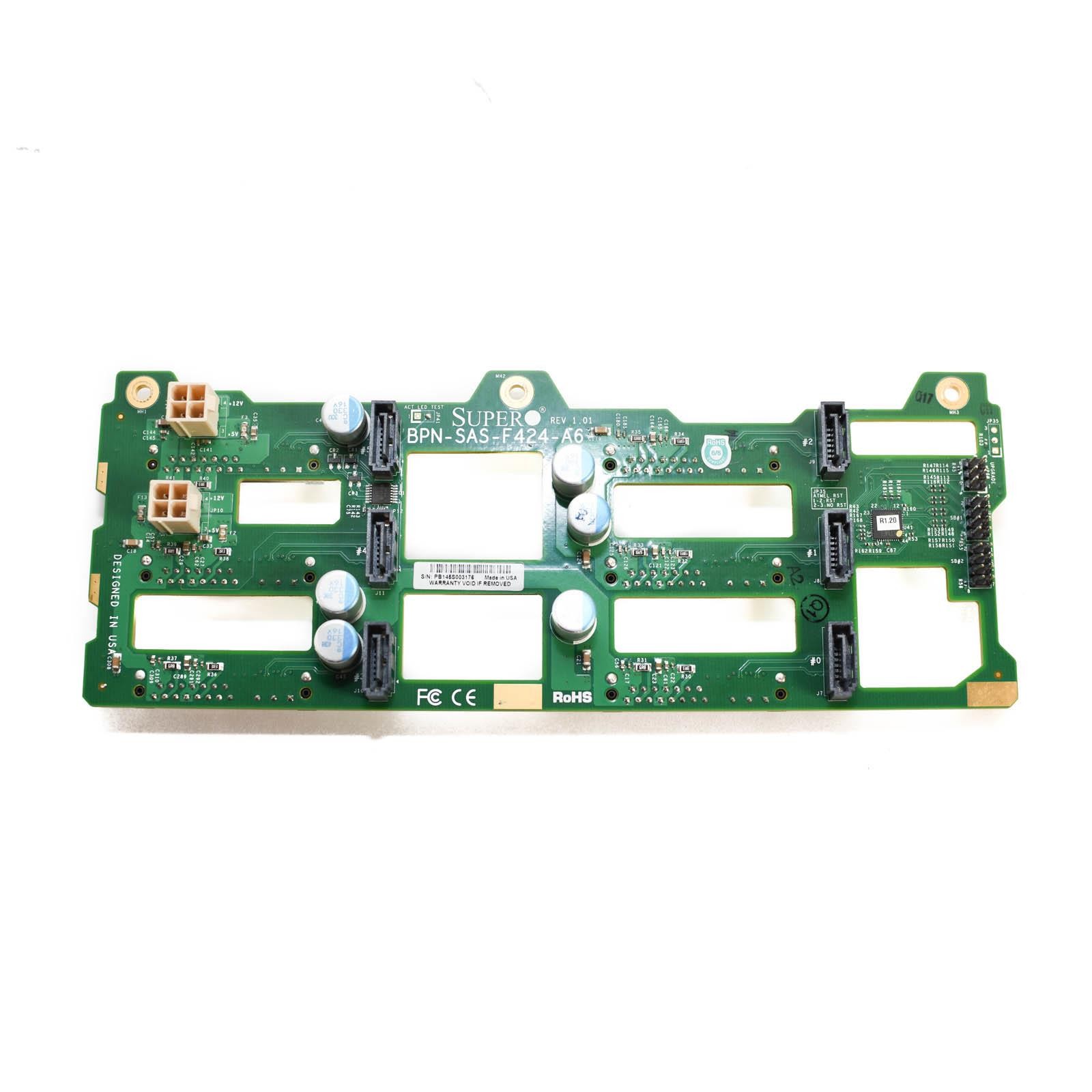 Supermicro BPN-SAS-F424-A6 2U 6-Bay SAS/SATA HDD Backplane for FatTwin Server