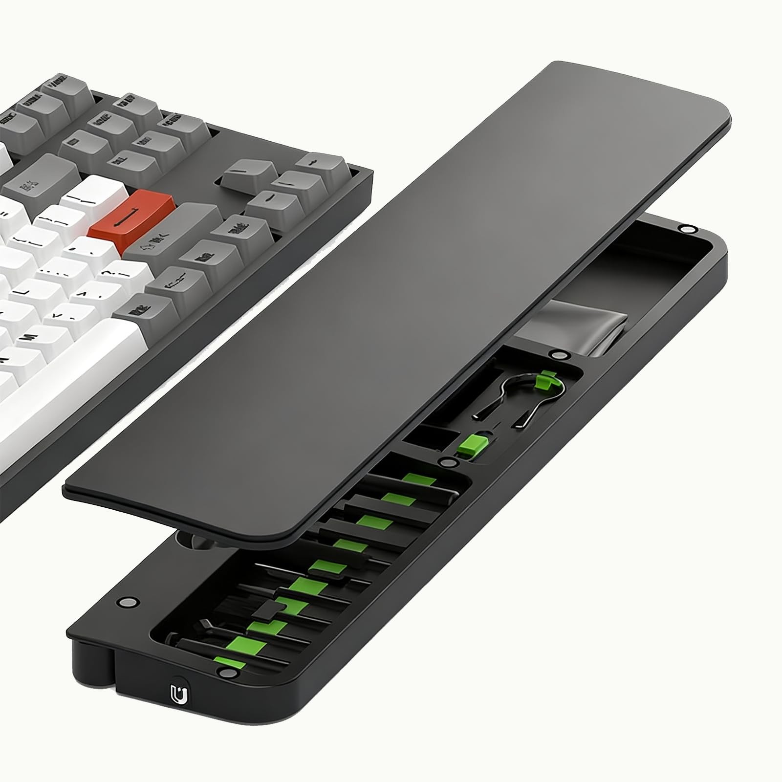 Ryaacphi Ergonomic Keyboard Wrist Rest with 22in1 Cleaning Kit, NonSlip Base,...