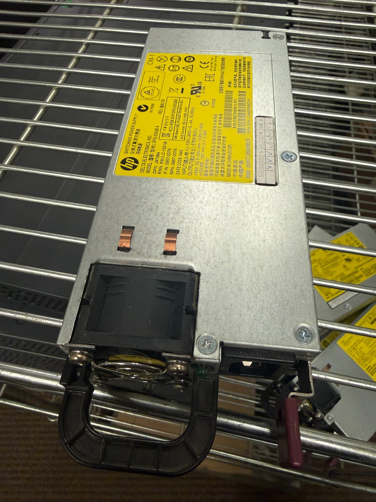 HP/HPE/Aruba X332 PSU PoE+ 2920 Series Switch 575W AC Power Supply J9738A