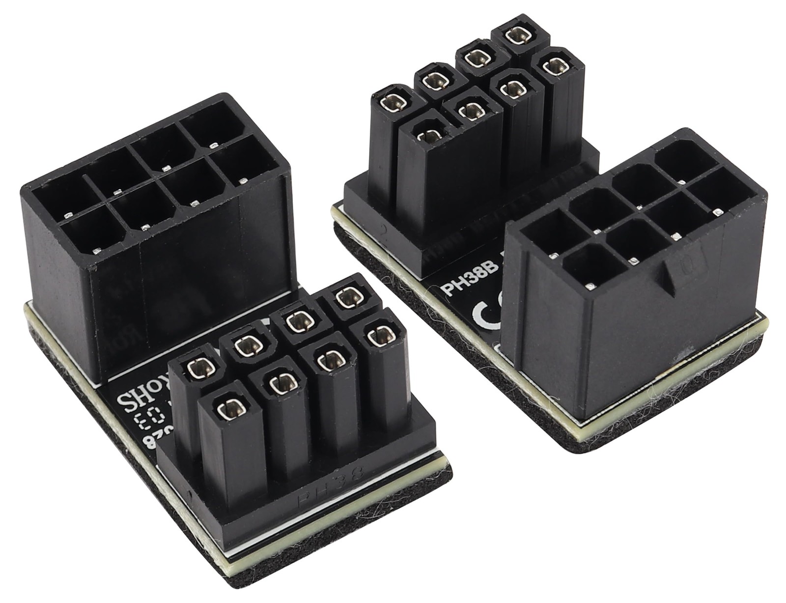 2Pack 180 Degree ATX 8 Pin Graphics Card Power Supply Adapter U Type 180 Degree