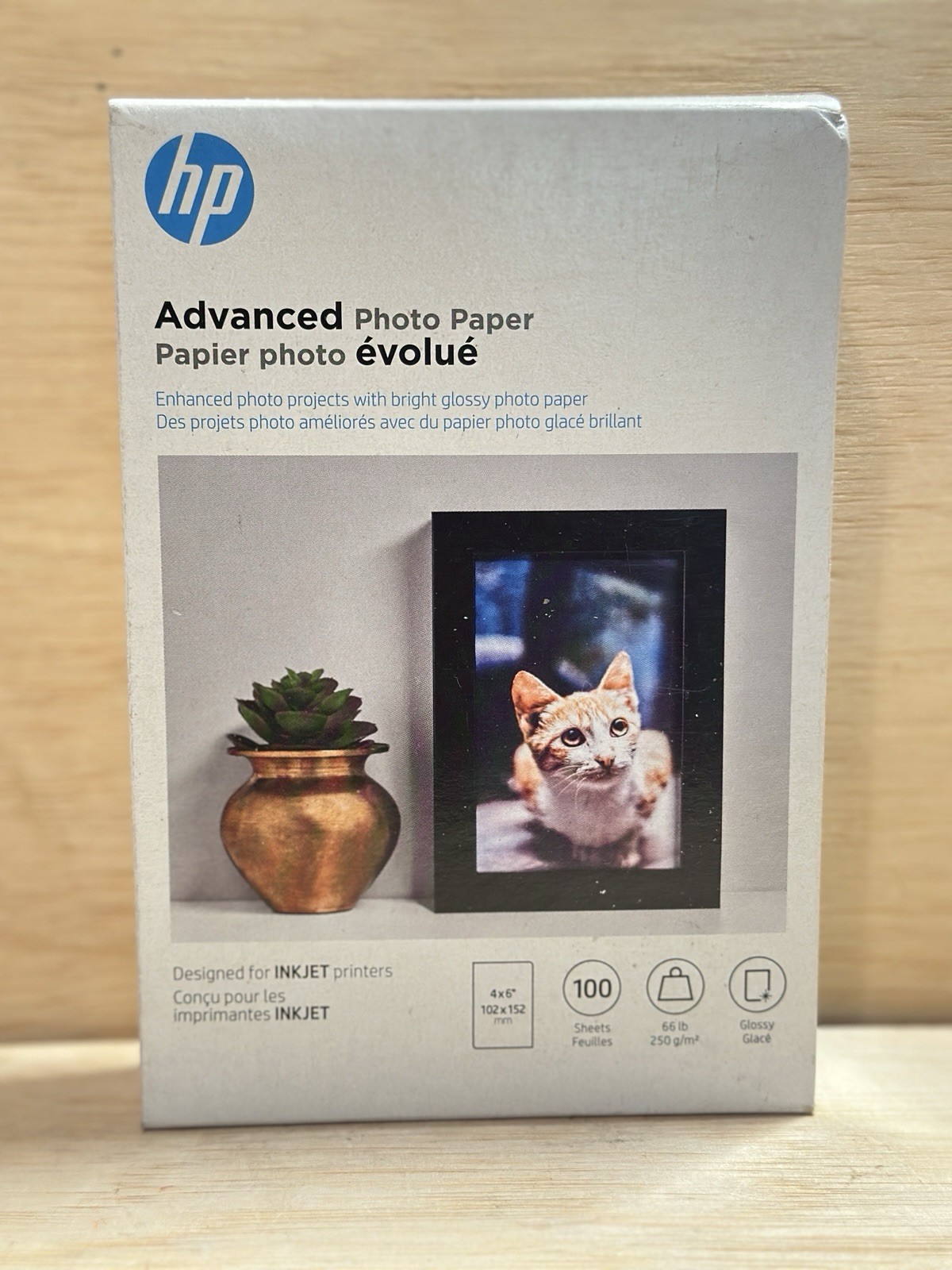 Hewlett Packard Q6638A 4 x 6 inch Glossy Printer Paper - 100 Sheets NIB Sealed