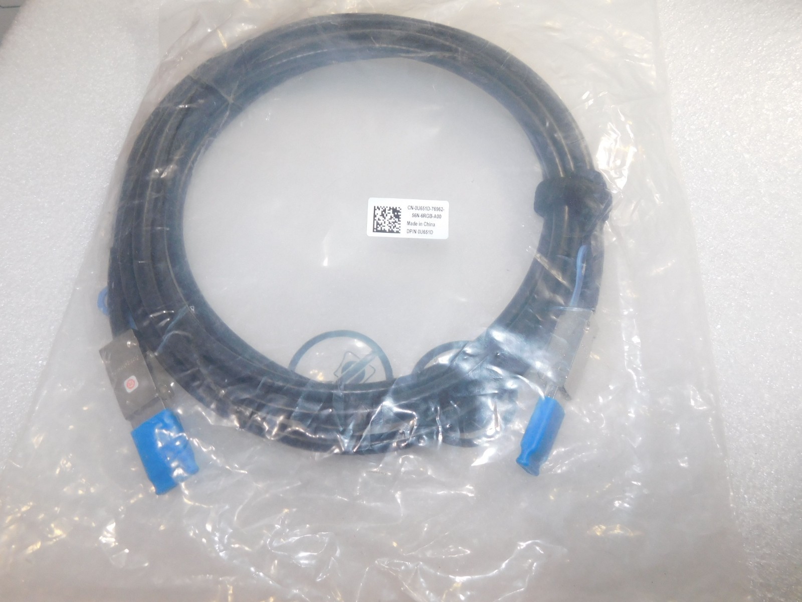 GENUINE DELL 0U651D U651D 4M 13FT EXTERNAL MINI-SAS/SFF-8088 CABLE NEW
