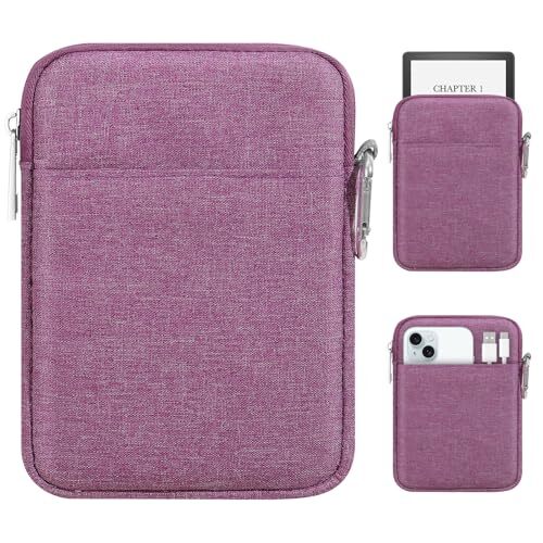  Padded Ereader Sleeve Case for 6-7 inch Ereader Tablet Bag Protective Purple
