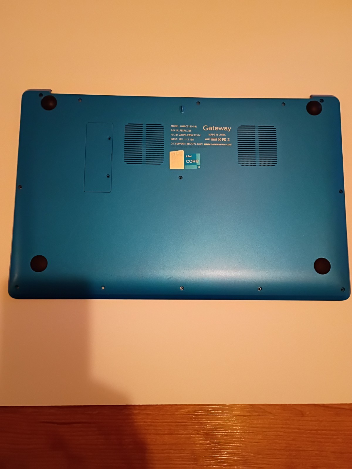 GWNC31514-BL-BASE-B Gateway Bottom Base Cover Blue Gwnc31514-Bl Grade B