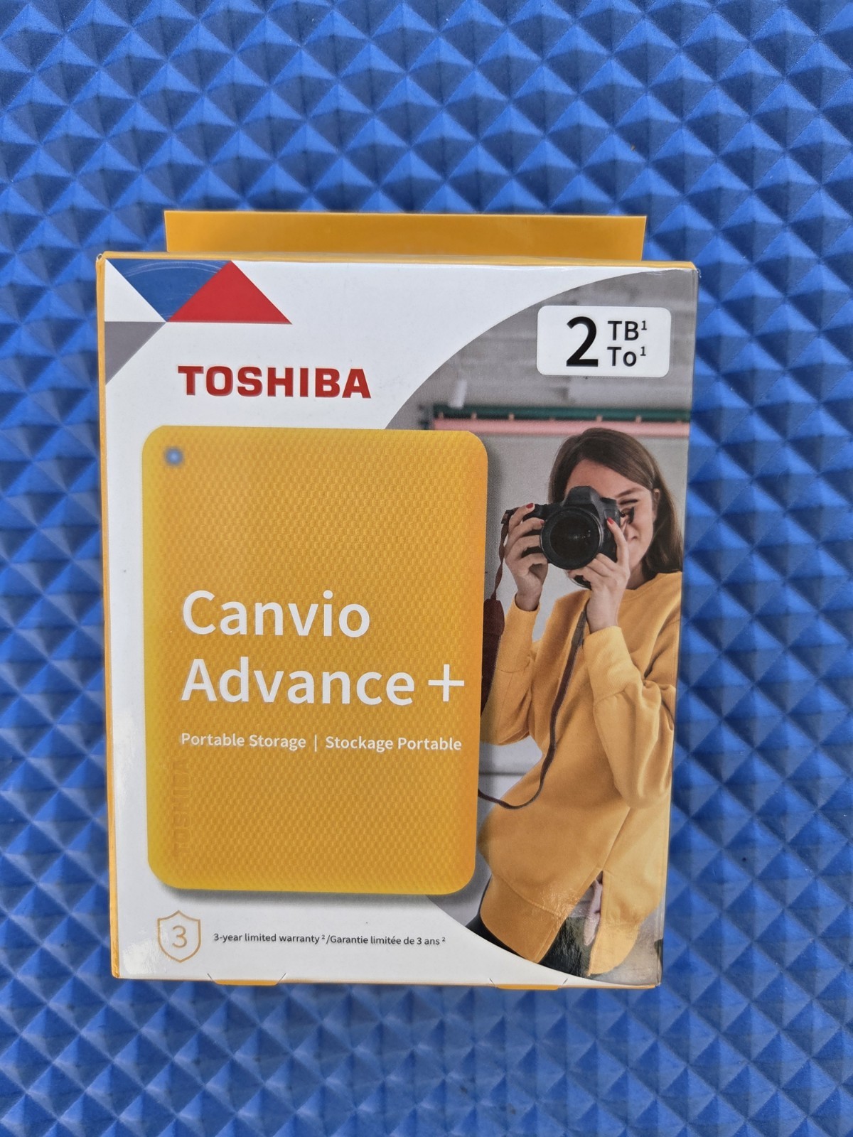 Toshiba Canvio Advance Plus Portable External Hard Drive 2TB - Honey - Brand New