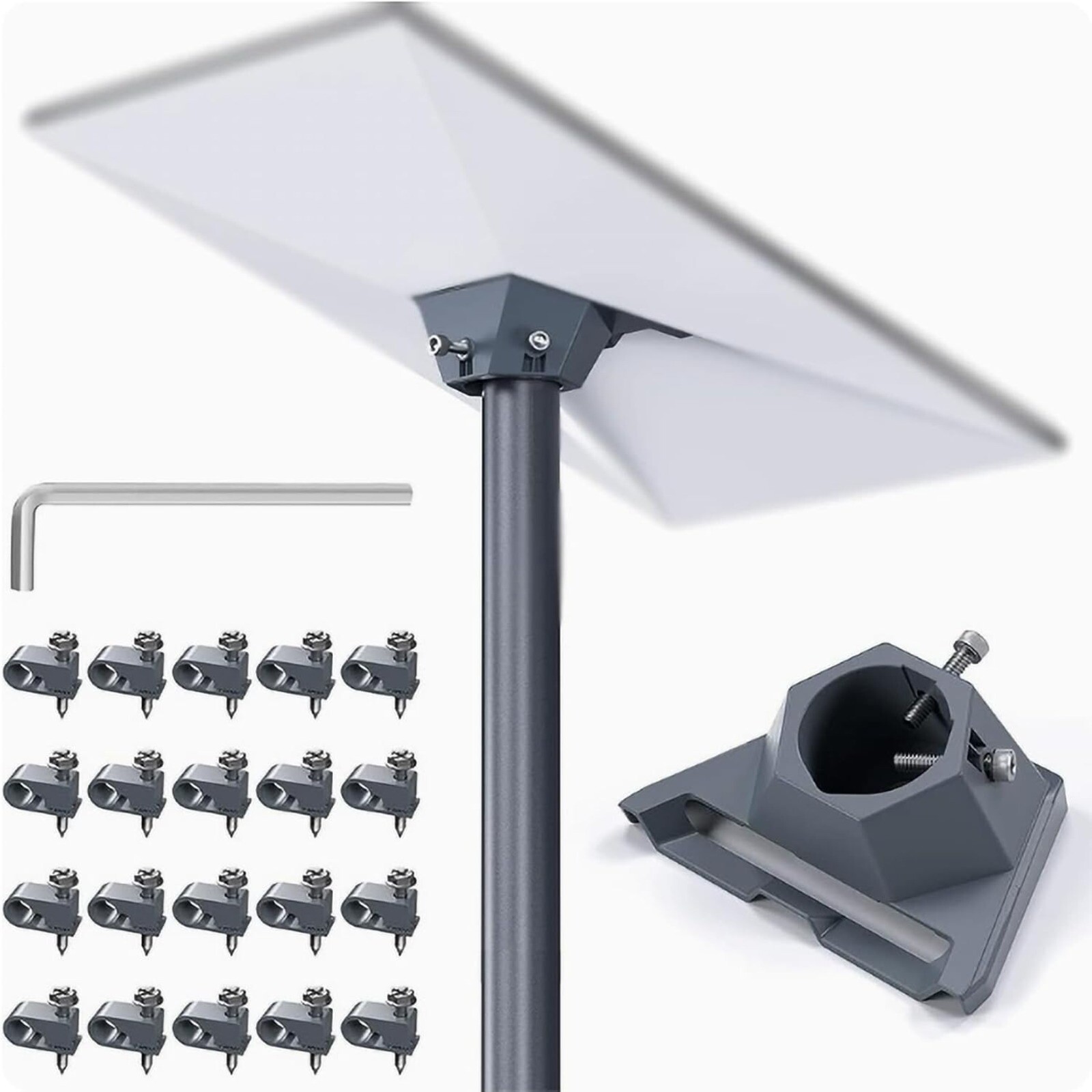 Starlink Gen3 Mount for Roof RV Wall Bracket with Clips Durable Anti-Rust