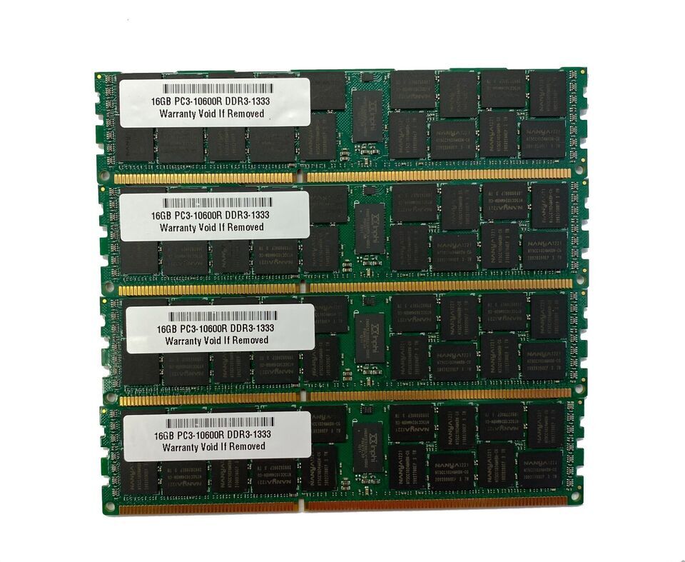 64GB 4X16GB Memory for Supermicro X8DTU-LN4F+ X8DTU-LN4F+-LR ECC RDIMM RAM