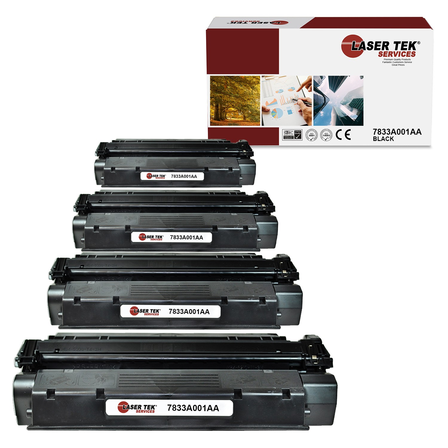 4Pk LTS S35 7833A001AA Black Compatible for Canon ImageClass D300, MF3240 Toner