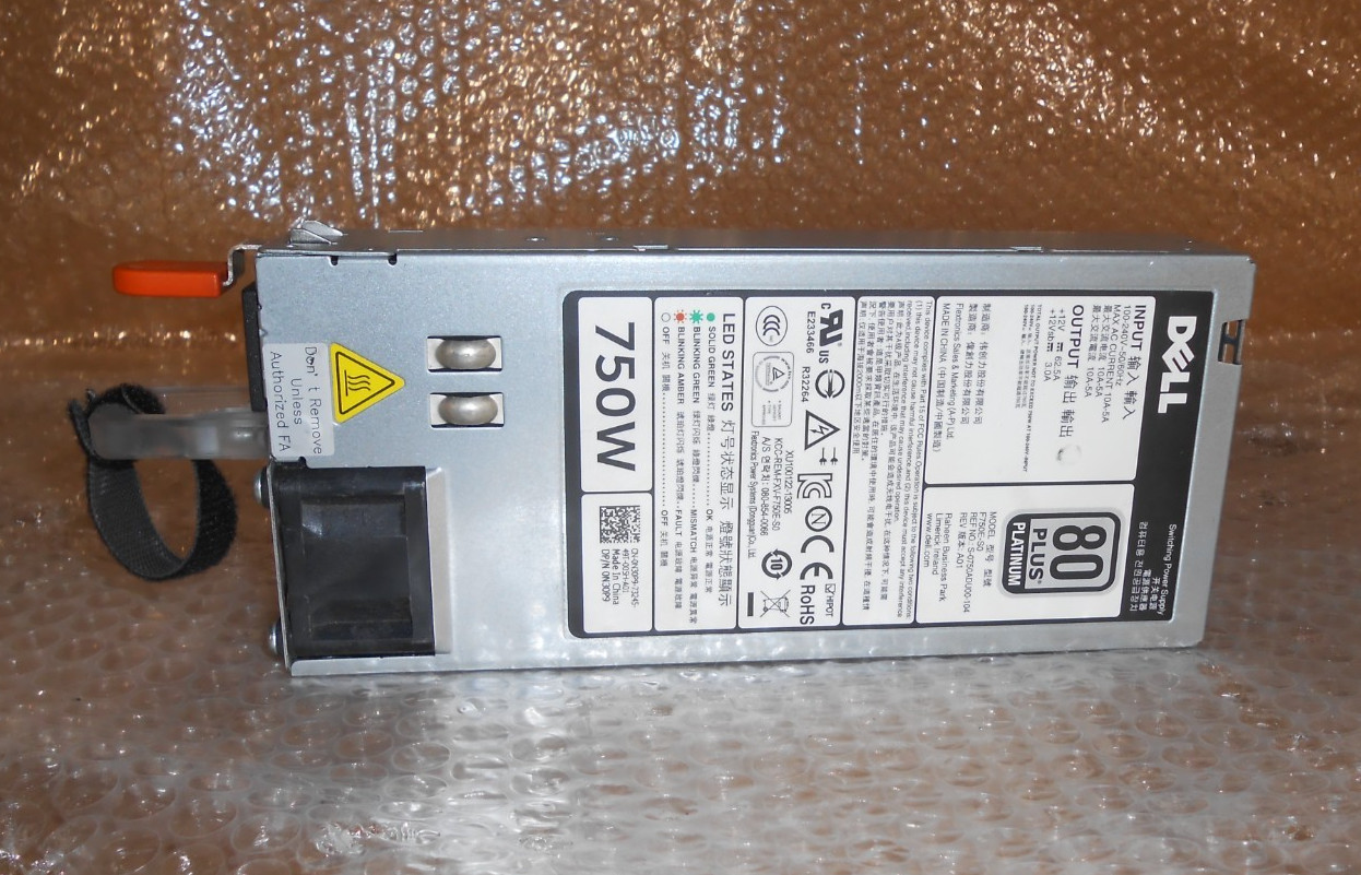 Dell 0N30P9/06W2PW 750W Switching Power Supply F750E-S0